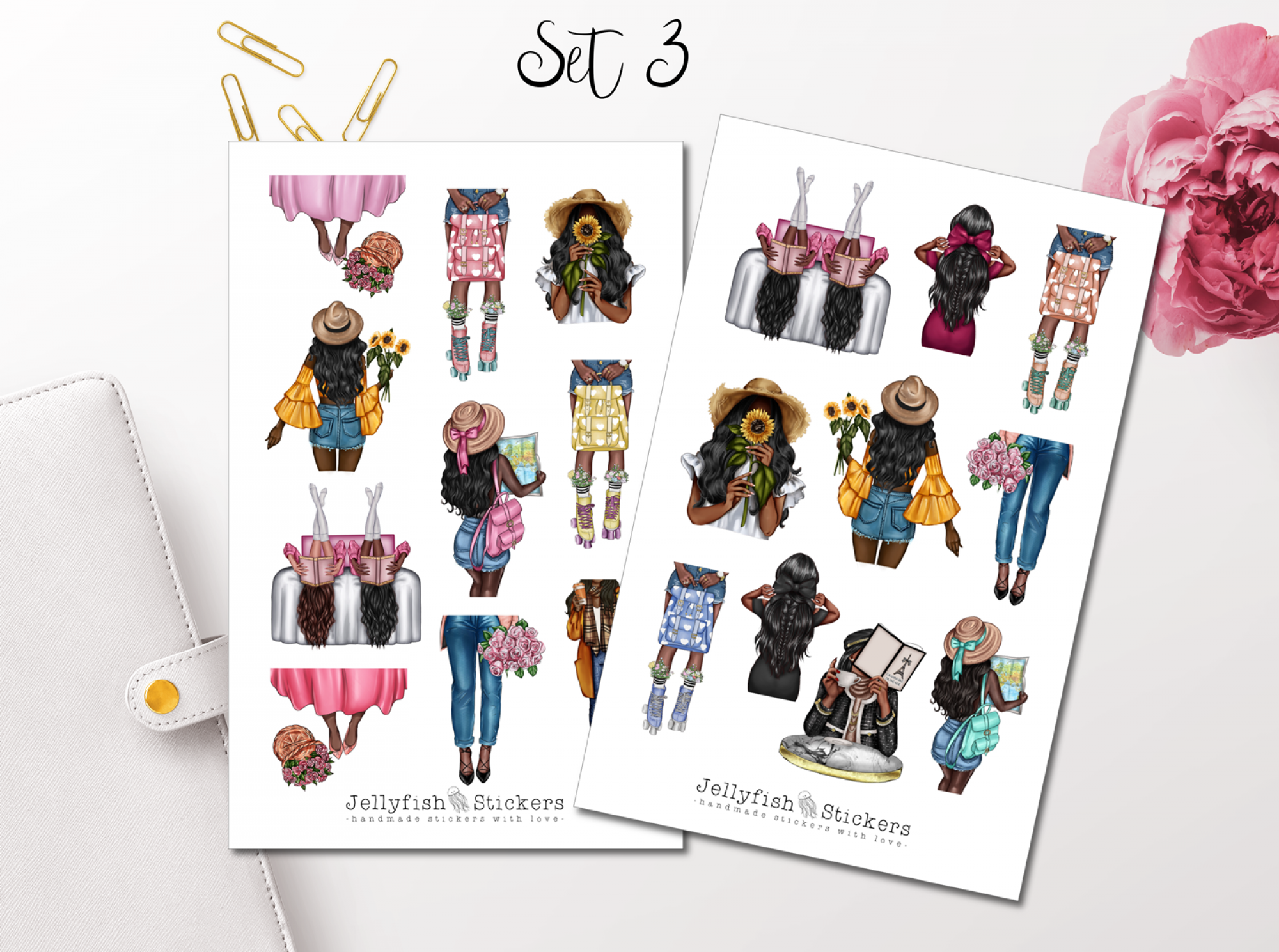 Fashion Girls Sticker Set